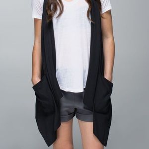 Lululemon Black Wrap Vest With Pockets